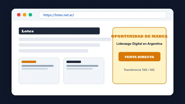 Modelo de aplicación comercial y proyectos digitales para lotes.net.ar