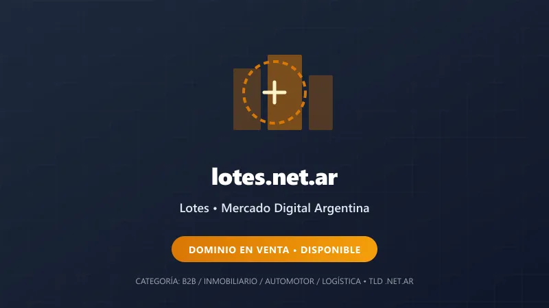 Identidad gráfica y activo digital para Lotes en Argentina